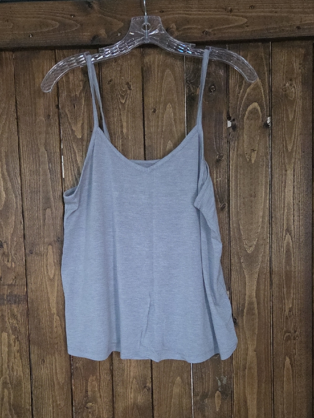 Sonoma Light Gray V-Neck Spaghetti Strap Tank